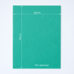 Bibuła ozdobna w arkuszach 50x70cm - Morska Zieleń, 100 szt. - obrazek 6