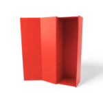 Pudełko magnetyczne składane EASYBOX 100x100x350 czerwony struktura - obrazek 2