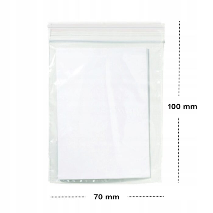Torebka strunowa LDPE 70x100mm 100 szt, - obrazek 5