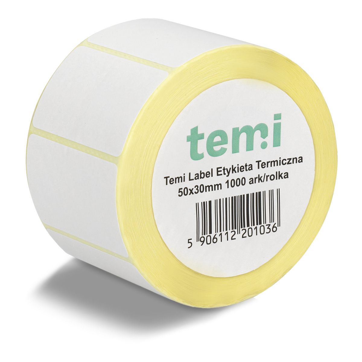 5c7de9c0b8e30b180e157609a3820075-1.jpg Etykieta Termiczna 50x30mm 1000 ark/rolka Temi Label - obrazek 1