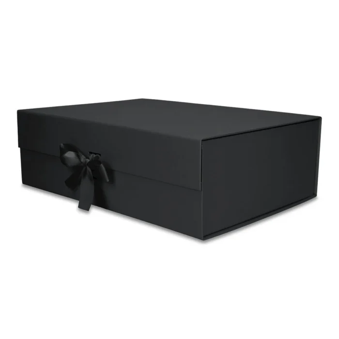 Pudełko Prezentowe Wstążka Silk Touch Czarne  350x250x110mm - obrazek 2