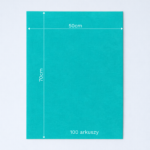 Bibuła ozdobna w arkuszach 50x70cm - Turkusowa, 100 szt. - obrazek 6