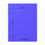 Bibuła ozdobna w arkuszach 50x70cm - Granatowa Ciemna, 100 szt. - obrazek 6