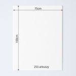 Bibuła ozdobna MG w arkuszach 75x100cm - Biały, 250 szt. - obrazek 6