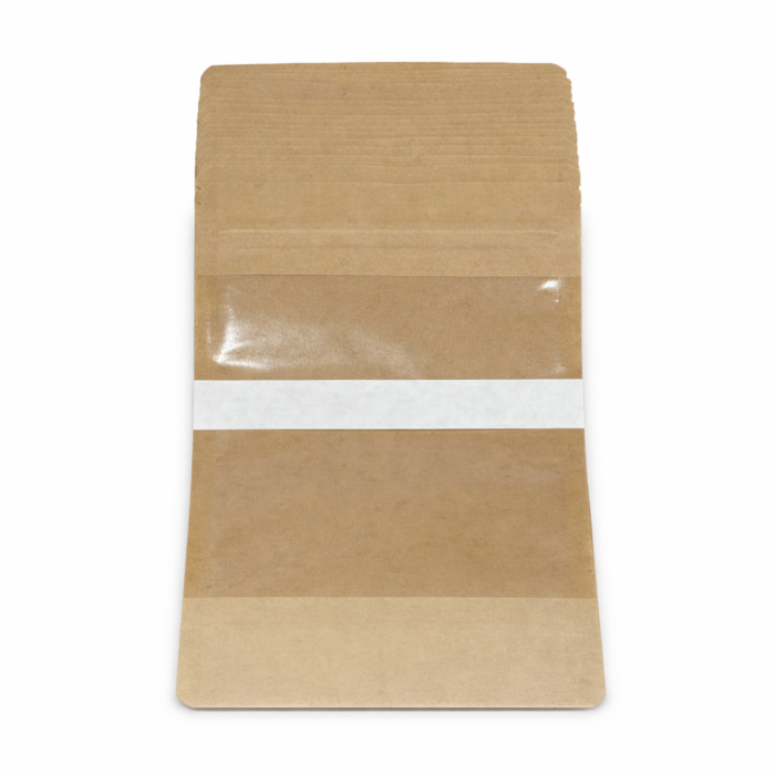 Doypack Papier Kraft 225x130x70 - 500ml - duże okienko -25 szt. - obrazek 4