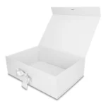 Pudełko Prezentowe Wstążka Silk Touch Białe  245x180x80mm