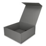 Pudełko Prezentowe Silk Touch Szare 250x250x100mm + nadruk - obrazek 3