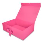 Pudełko Prezentowe Wstążka Silk Touch Magenta 350x250x110mm + nadruk - obrazek 3