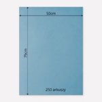 Bibuła ozdobna MG w arkuszach 50x75cm - Niebieski, 250 szt. - obrazek 6