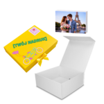 Pudełko Prezentowe Silk Touch Białe 250x250x100mm + nadruk