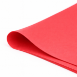 Bibuła ozdobna w arkuszach 50x70cm - Czerwona, 100 szt. - obrazek 3