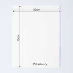 Bibuła ozdobna MG w arkuszach 50x75cm - Biały, 250 szt. - obrazek 6