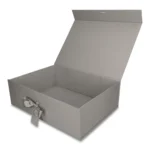 Pudełko Prezentowe Wstążka Silk Touch Szare  350x250x110mm