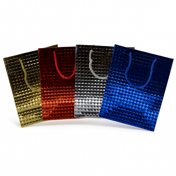 Torba prezentowa M, mix color, zestaw 12 szt. - 26x10x32 cm - obrazek 9