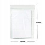 Torebka strunowa LDPE 50x70mm 100 szt, - obrazek 5