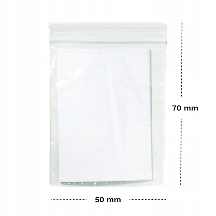 Torebka strunowa LDPE 50x70mm 100 szt, - obrazek 5