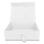 Pudełko Prezentowe Wstążka Silk Touch Białe  245x180x80mm - obrazek 3