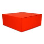 Pudełko Prezentowe Silk Touch Czerwone 250x250x100mm + nadruk - obrazek 2