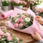 Bibuła ozdobna MG w arkuszach 50x75cm - Jasny Róż, 250 szt. - obrazek 7