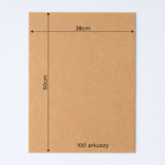 Bibuła ozdobna w arkuszach 38x50cm - Piaskowy Brąz, 100 szt. - obrazek 6