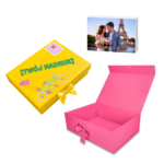 Pudełko Prezentowe Wstążka Silk Touch Magenta 350x250x110mm + nadruk