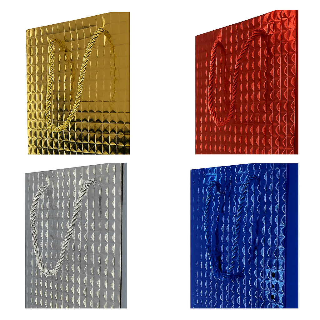 95b0fc14abde0f6e20889a8840874fdf-1.png Torba prezentowa M, mix color, zestaw 12 szt. - 26x10x32 cm - obrazek 1