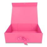 Pudełko Prezentowe Wstążka Silk Touch Magenta 350x250x110mm + nadruk - obrazek 4