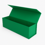 Pudełko magnetyczne na wino 350x125x125 Zielone