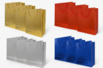 Torba prezentowa M, mix color, zestaw 12 szt. - 26x10x32 cm - obrazek 3