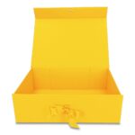 Pudełko Prezentowe Wstążka Silk Touch Żółte 245x180x80mm + nadruk - obrazek 4