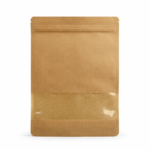 Doypack Papier Kraft 270x160x80 - 750ml - małe okienko -25 szt.