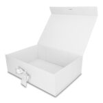 Pudełko Prezentowe Wstążka Silk Touch Białe 245x180x80mm + nadruk - obrazek 3