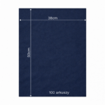 Bibuła ozdobna w arkuszach 38x50cm - Elegancki Granat, 100 szt. - obrazek 6