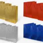 Torba prezentowa S, mix color, zestaw 12 szt.  - 18x8,5x24 cm