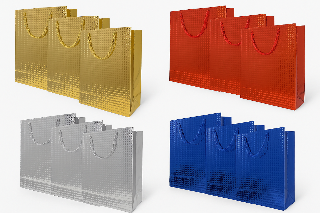 bf1f1b65ce41d37913449687d86cb437-1.png Torba prezentowa S, mix color, zestaw 12 szt. - 18x8,5x24 cm - obrazek 1