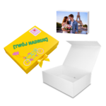 Pudełko Prezentowe, Magnetyczne - Białe 350x250x110mm + nadruk