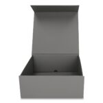 Pudełko Prezentowe Silk Touch Szare 250x250x100mm + nadruk - obrazek 4