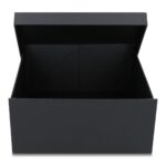 Pudełko prezentowe składane 30 x 30 x 14 cm, składane czarny matowy PREMIUM na prezent + nadruk - obrazek 4