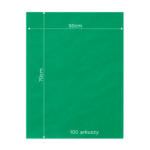 Bibuła ozdobna w arkuszach 50x70cm - Szmaragdowa Zieleń, 100 szt. - obrazek 6