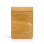 Doypack Papier Kraft 185x110x65 - 250ml - duże okienko -25 szt.