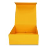 Pudełko Prezentowe Silk Touch Żółte 250x250x100mm + nadruk - obrazek 4