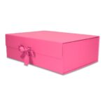 Pudełko Prezentowe Wstążka Silk Touch Magenta 245x180x80mm + nadruk - obrazek 2