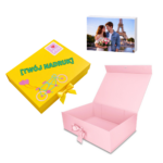 Pudełko Prezentowe Wstążka Silk Touch Różowe Jasne 350x250x110mm + nadruk