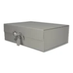Pudełko Prezentowe Wstążka Silk Touch Szare  245x180x80mm - obrazek 2