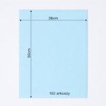 Bibuła ozdobna w arkuszach 38x50cm - Pastelowy Błękit, 100 szt. - obrazek 6