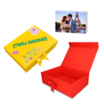 Pudełko Prezentowe Wstążka Silk Touch Czerwone 245x180x80mm + nadruk