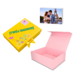 Pudełko Prezentowe, Magnetyczne - Różowe Jasne 245x180x80mm + nadruk