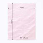 Bibuła ozdobna w arkuszach 38x50cm - Perłowy Róż, 100 szt. - obrazek 6