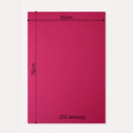 Bibuła ozdobna MG w arkuszach 50x75cm - Magenta, 250 szt. - obrazek 6