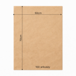 Bibuła ozdobna w arkuszach 50x70cm - Kraft, 100 szt. - obrazek 6